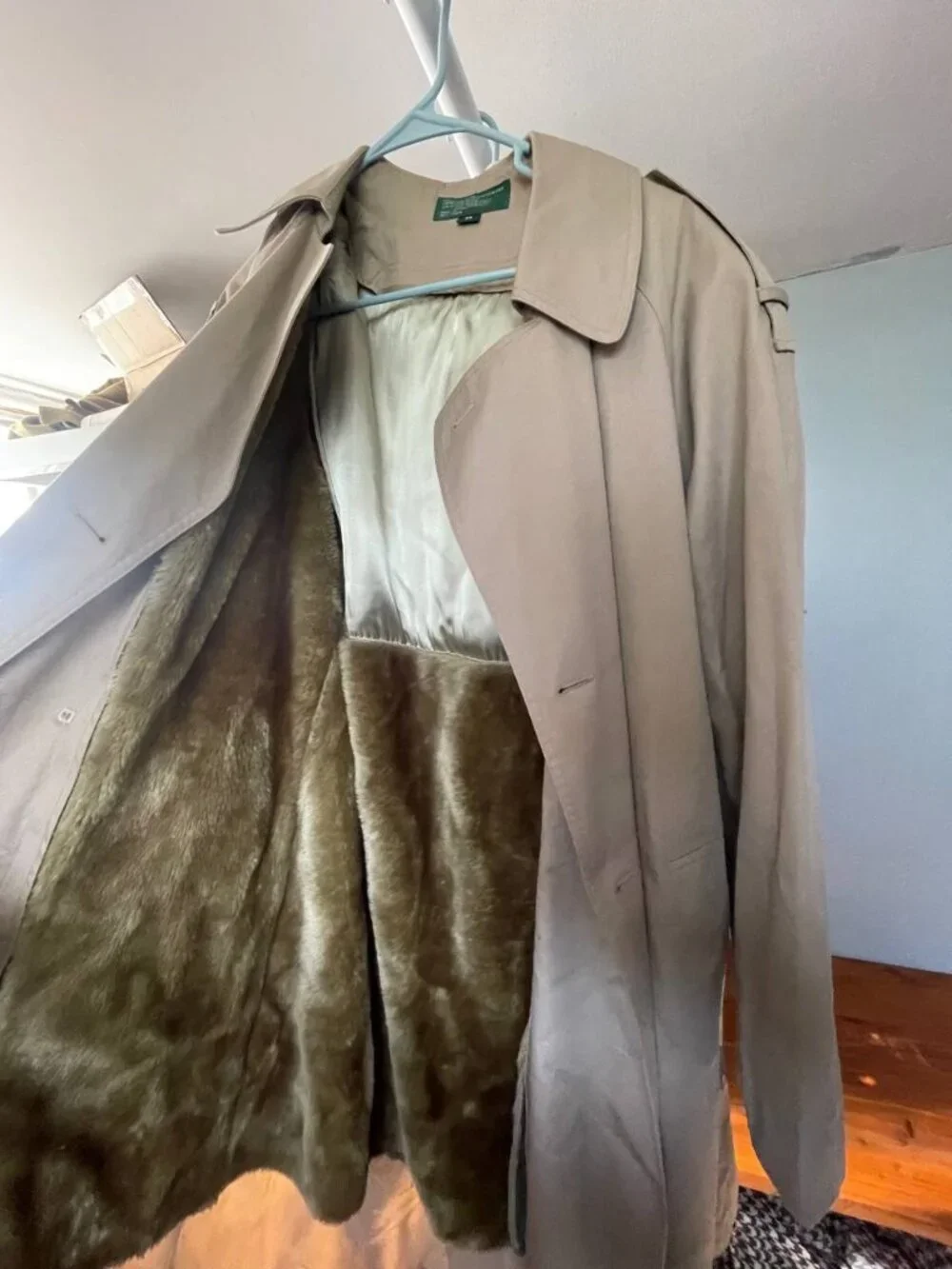 Hill & Archer Faux Fur Lined Coat